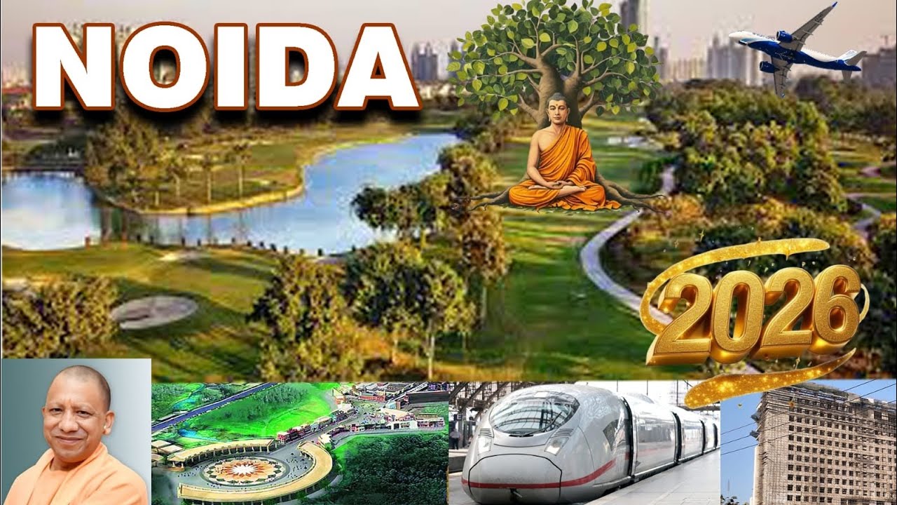Noida yamuna expressway yeida jewar airport Film city metro mega projects construction status 