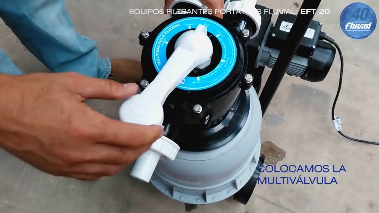 Puesta en funcionamiento de filtro portatil Fluvial EFT20