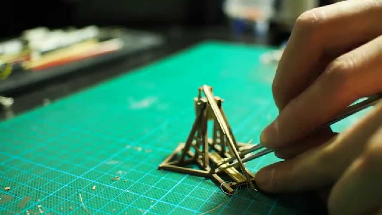 World's Smallest Working Trebuchet