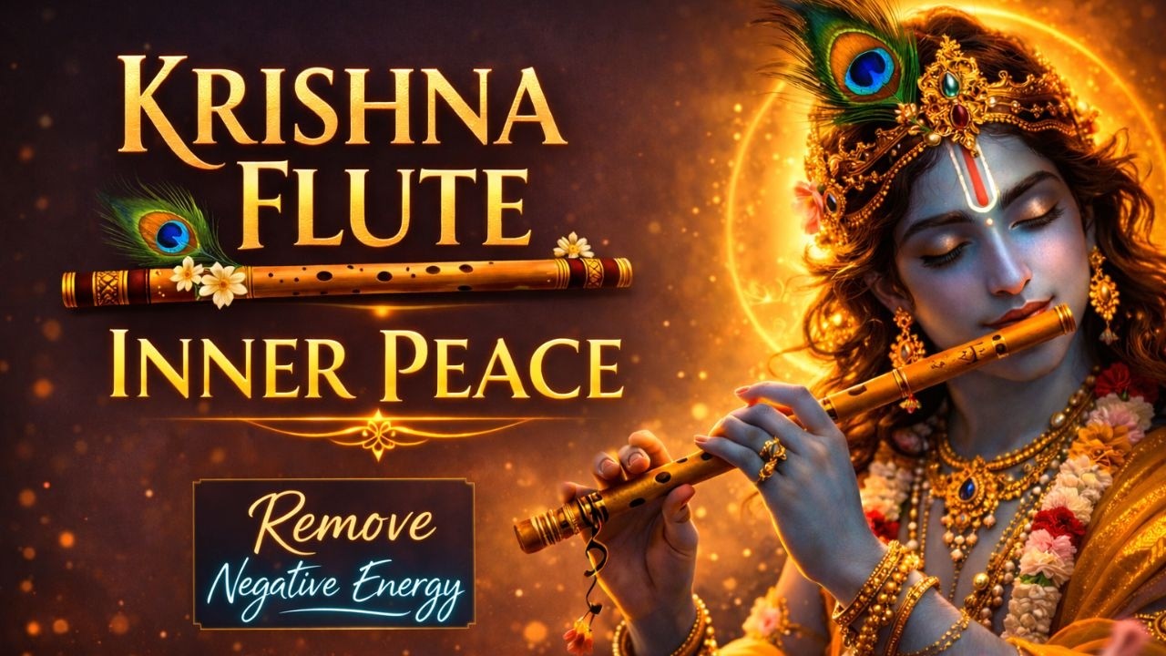 Krishna’s Healing Bansuri | Raga Yaman for Inner Peace,  Deep Sleep,  & Meditation