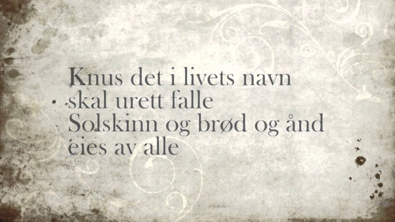 Nordahl Grieg - Til Ungdommen (med tekst) (with english captions)