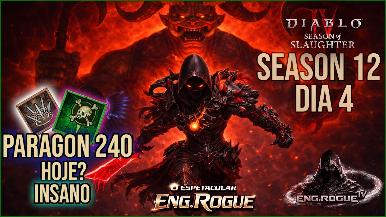 🔥 Season 12 Dia 4 | Rogue Dança das Facas + Armadilha de Veneno – Paragon 240 HOJE?
