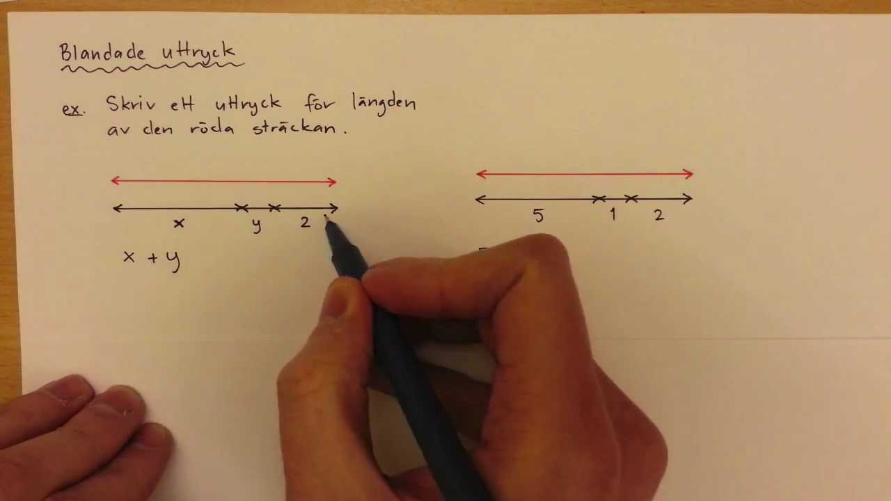 7 - Algebra - Blandade Uttryck