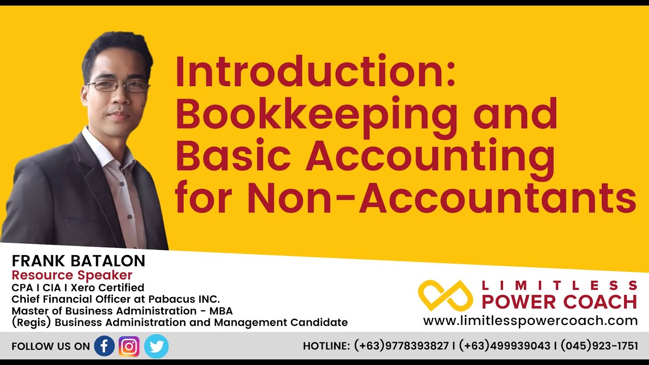 Introduction: Bookkeeping and Basic Accounting for Non-Accountants (Free Webinar via Zoom)