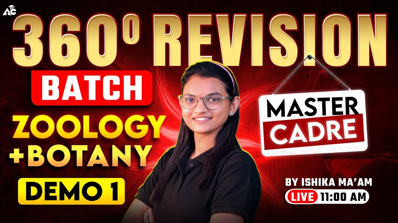 360&deg; Revision Batch | Zoology + Botany For Master Cadre 2026 | By Ishika Mam #1