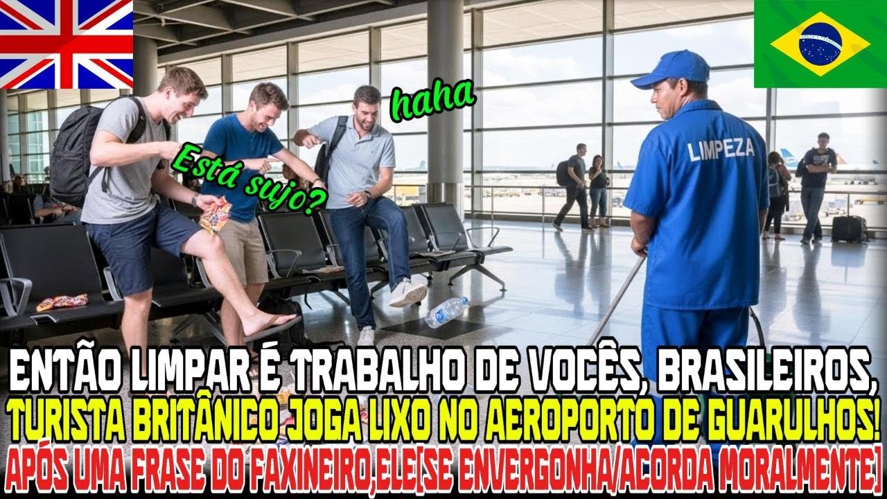 Do Lixo à Demissão: A Queda Viral dos Britânicos que Desprezaram o Brasil em Guarulhos