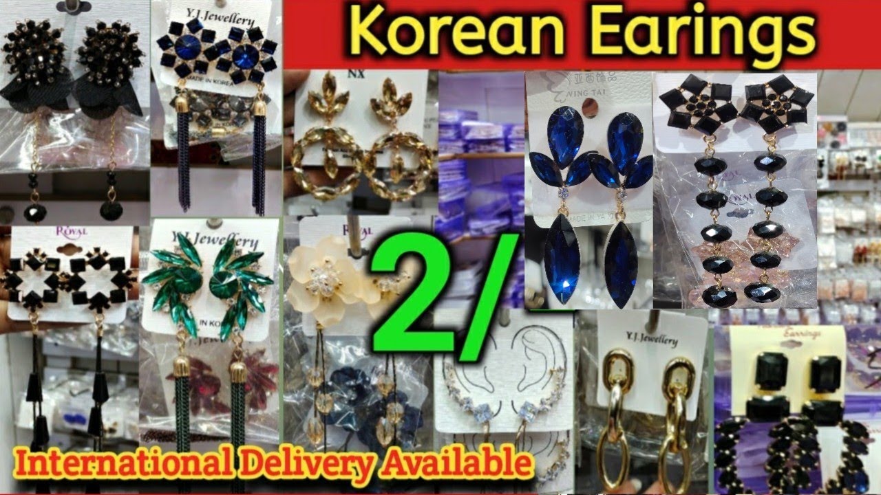 Premium Korean Earring wholesale Market in Delhi Sadar Bazar | Online Wholesale Earring Collection