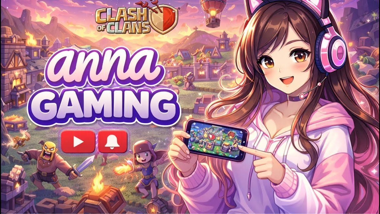 Clash of Clans Live Stream 🔴 | Girl Gamer Gameplay | ANNA GAMING YT