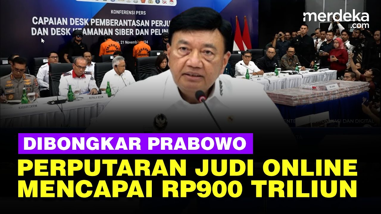 [FULL] Menko BG Bongkar Data dari Prabowo: Perputaran Judi Online di RI Rp900 Triliun
