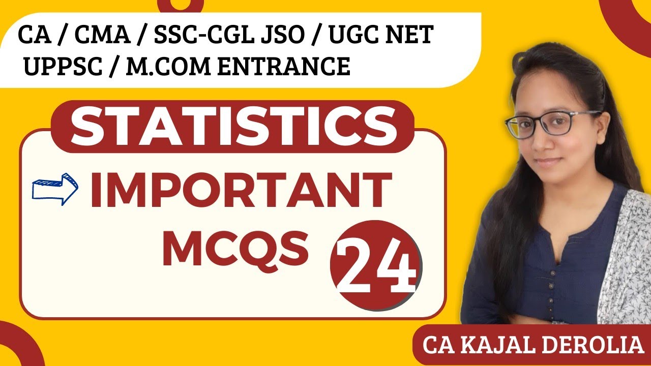 Statistics MCQ | Multiple  Choice Questions with Answer | Important MCQs for Statistics | Part-24 |
