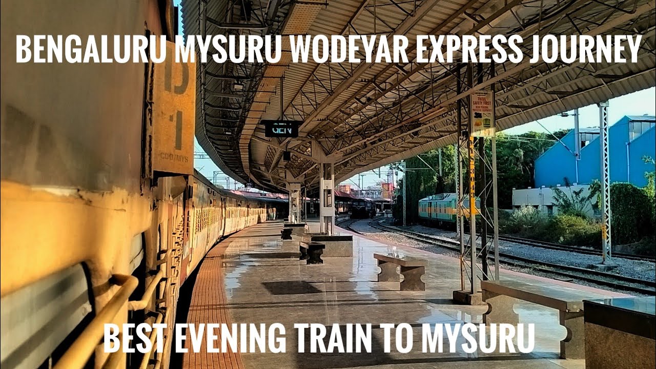 Best Evening Train To Mysuru | Wodeyar Express | Ksr Bengaluru to Mysuru | Sholay shooting location