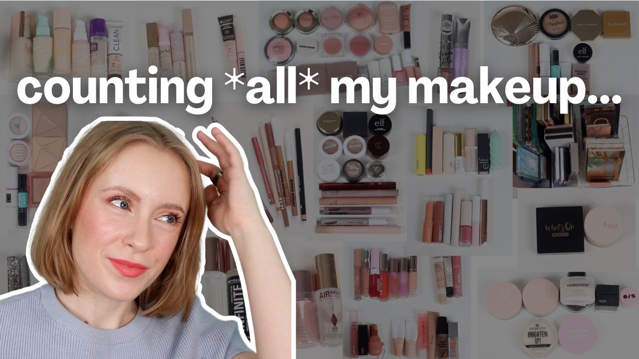 Counting EVERY piece of makeup I own 😮‍💨 My Makeup Inventory