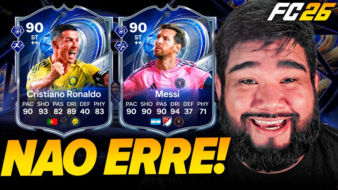 FC 26 | CRISTIANO RONALDO TOTY OU MESSI TOTY, NAO ERRE NA ESCOLHA! - DME TOTY CR7 OU MESSI