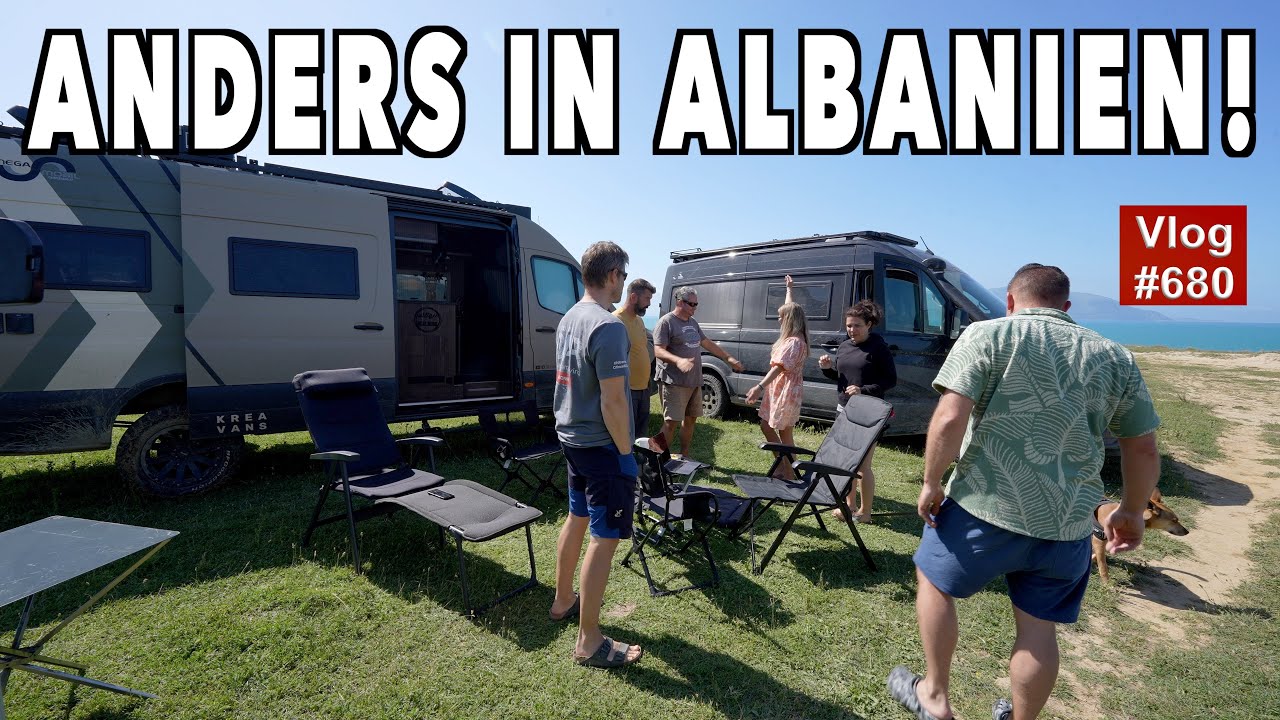 #680 Albanien bei Vlora - Ein Tag im Camp | Moskitonetz, Abschied & Lagerfeuer | Nix los also