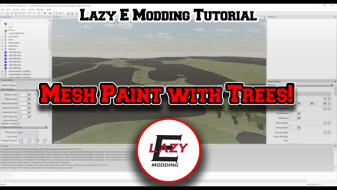 Trees and Mesh Paint Mode | Tutorial