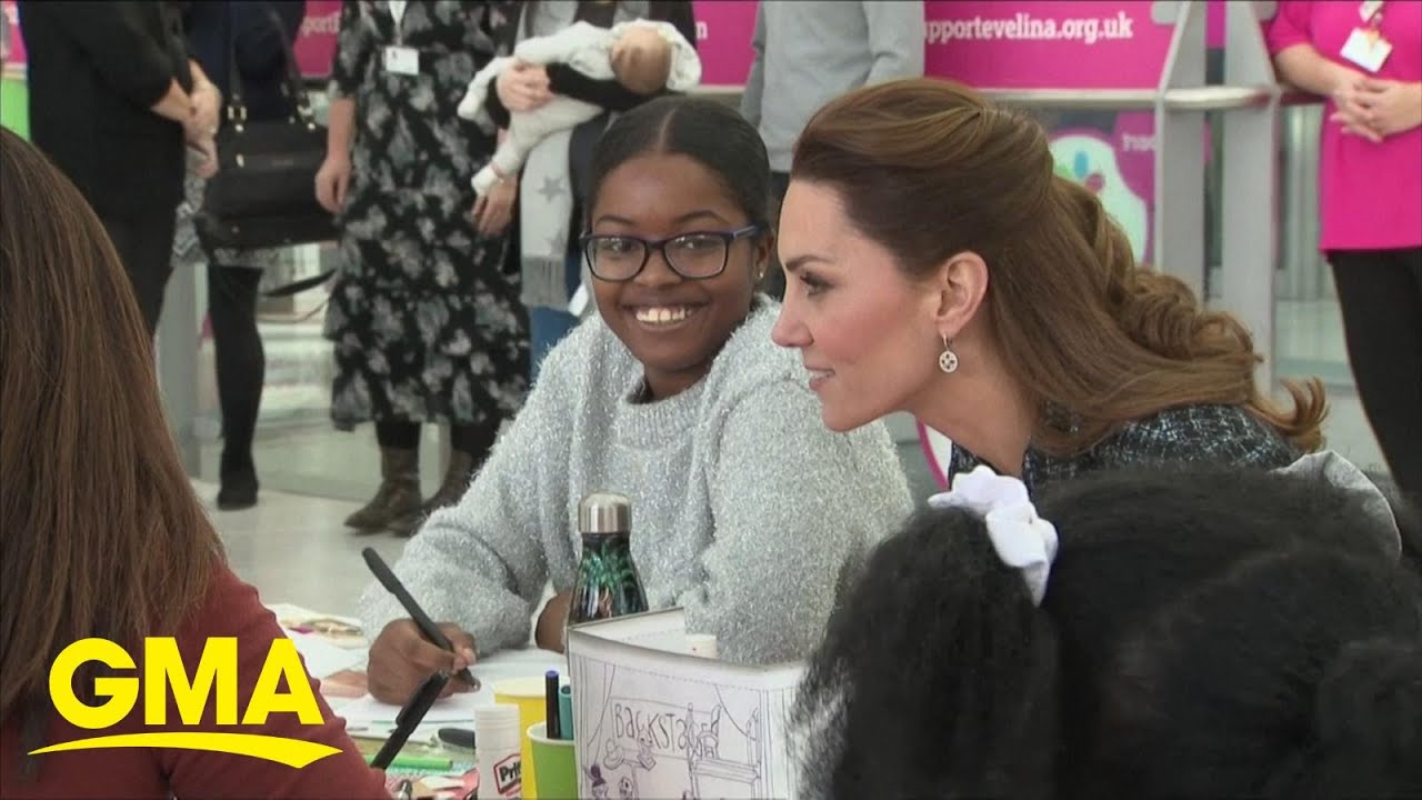 These kids got to do arts and crafts with Duchess Kate | GMA Digital