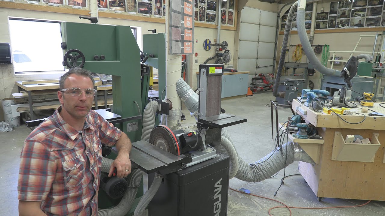 Building a Viking Chair Prt 9  The Combination Belt Disc Sander