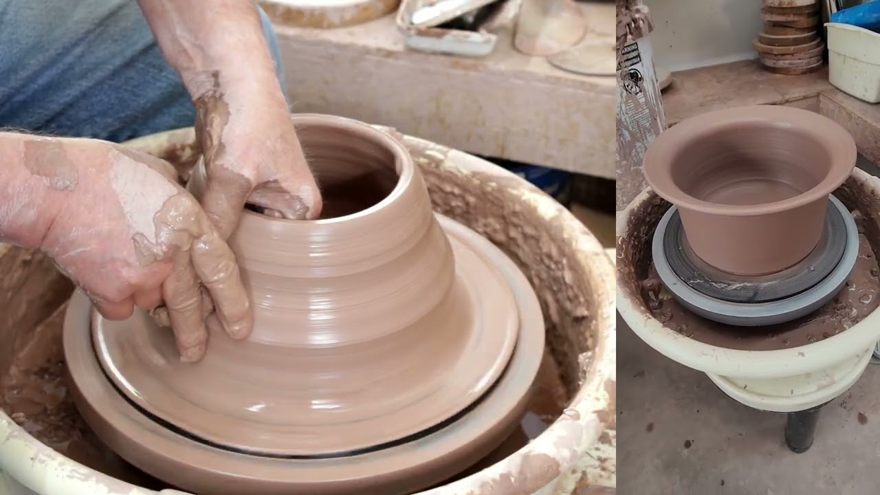 CLAY VASE THROWN ON A WHEEL 3 3 26