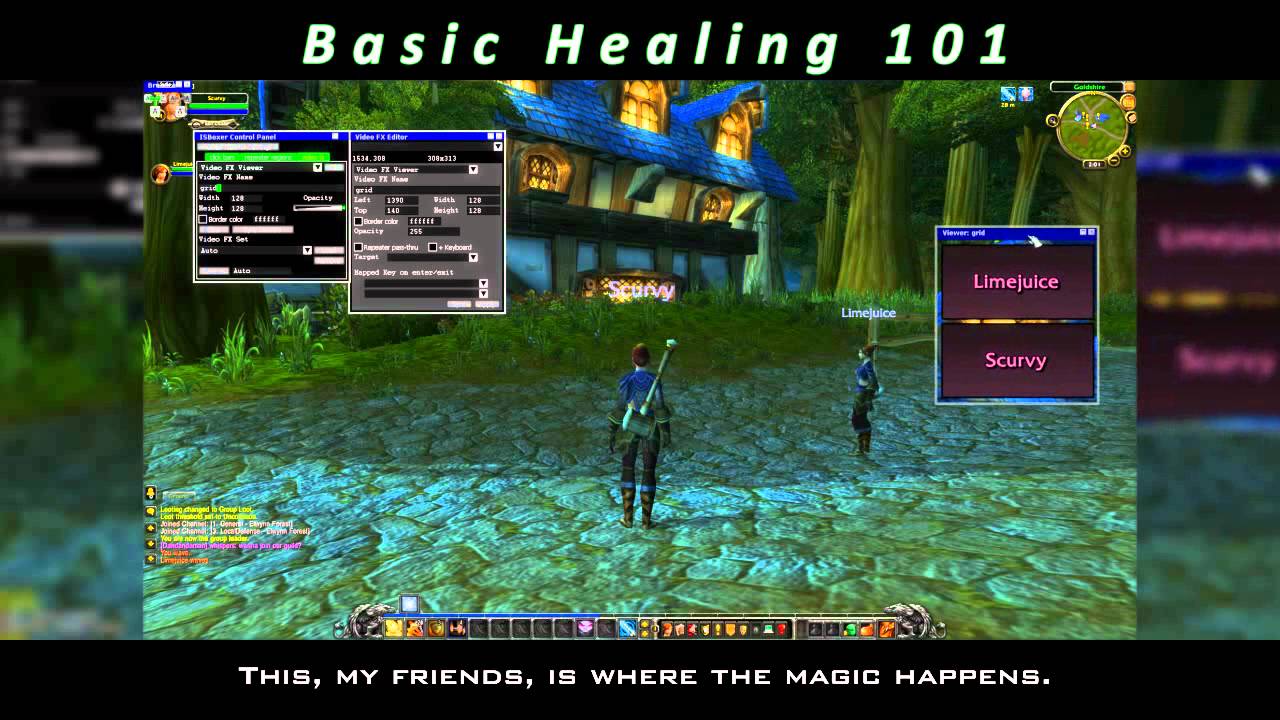 ISBoxer -- World of Warcraft -- Basic Healing 101
