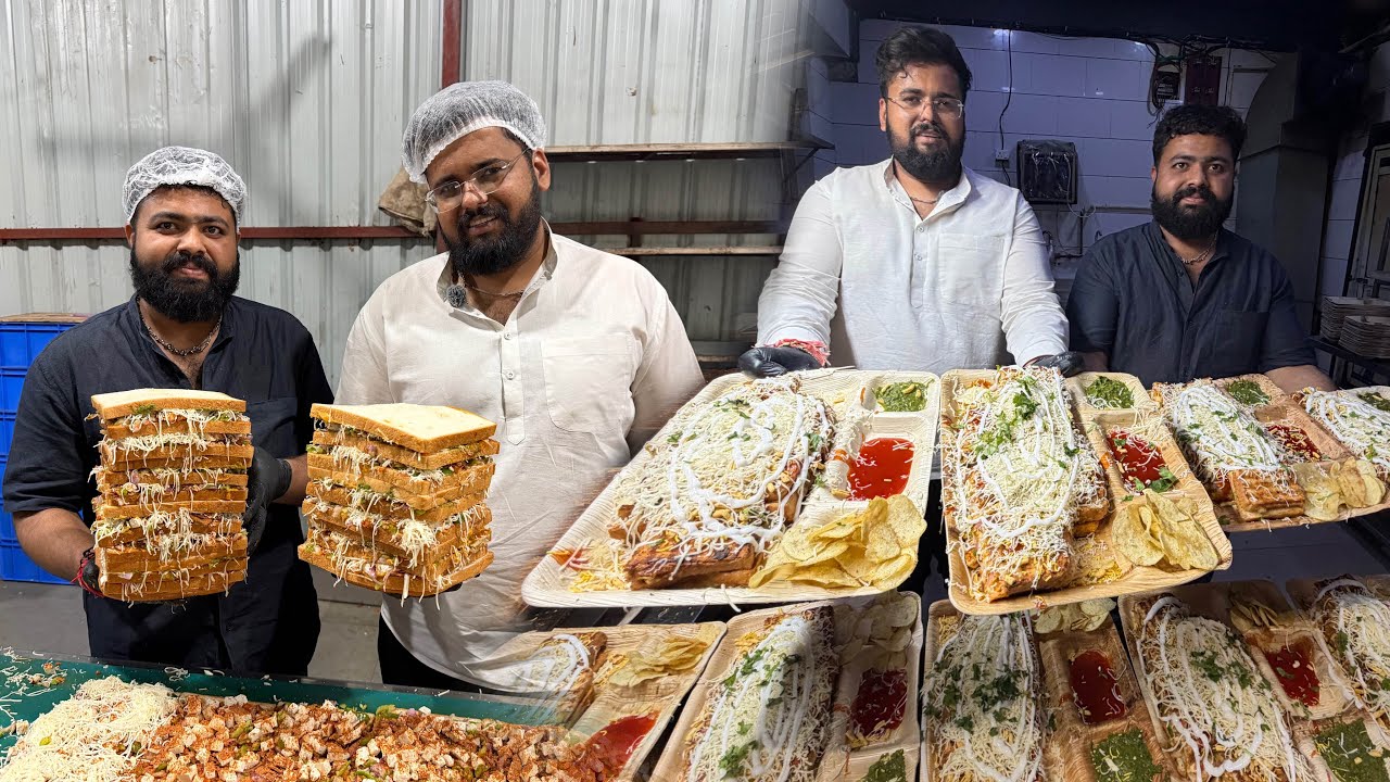 10CR￼ Monthly India's Sandwich King Madhuram Sandwich Indore Makes 10000 Sandwich Daily | Streetfood