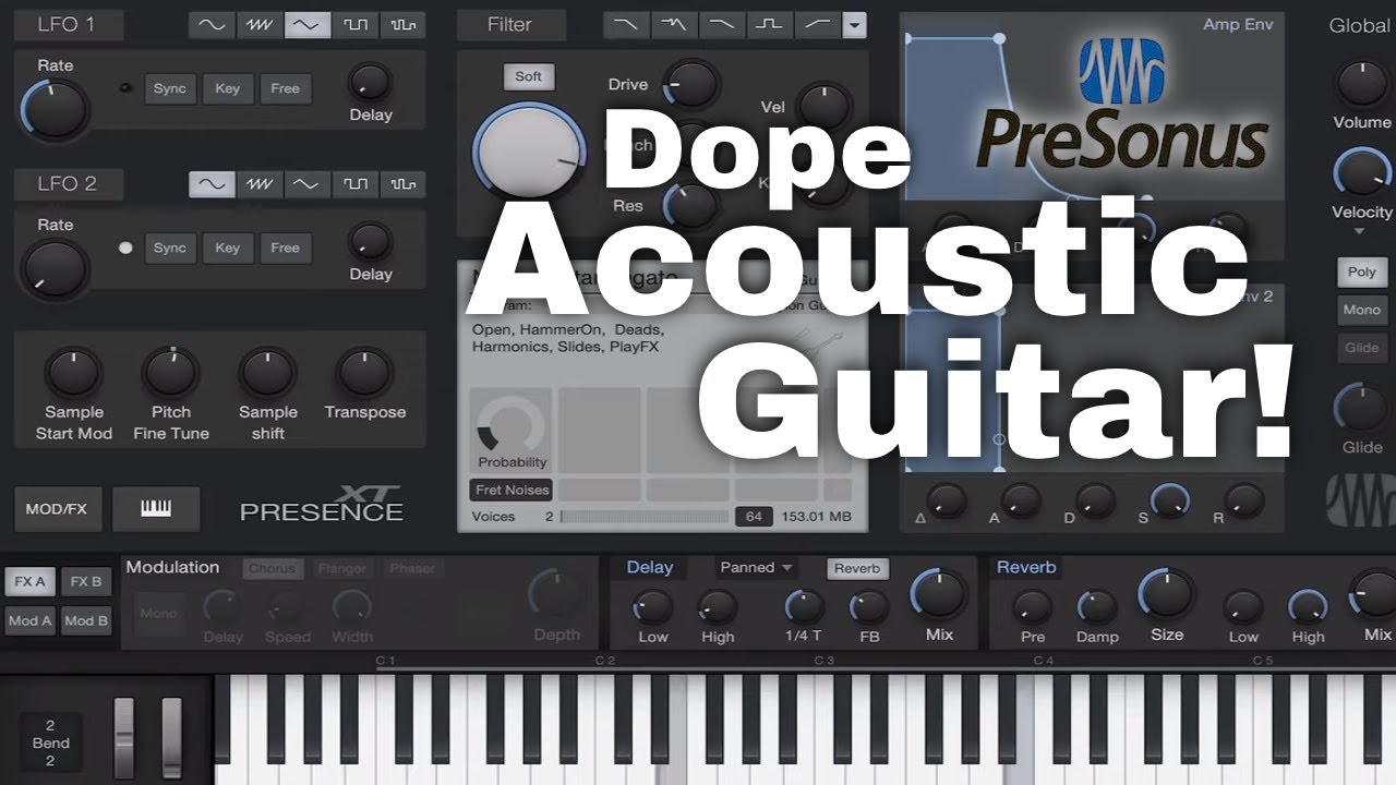 Produce PRO Acoustic Guitar Studio One 5! Using Presence VST