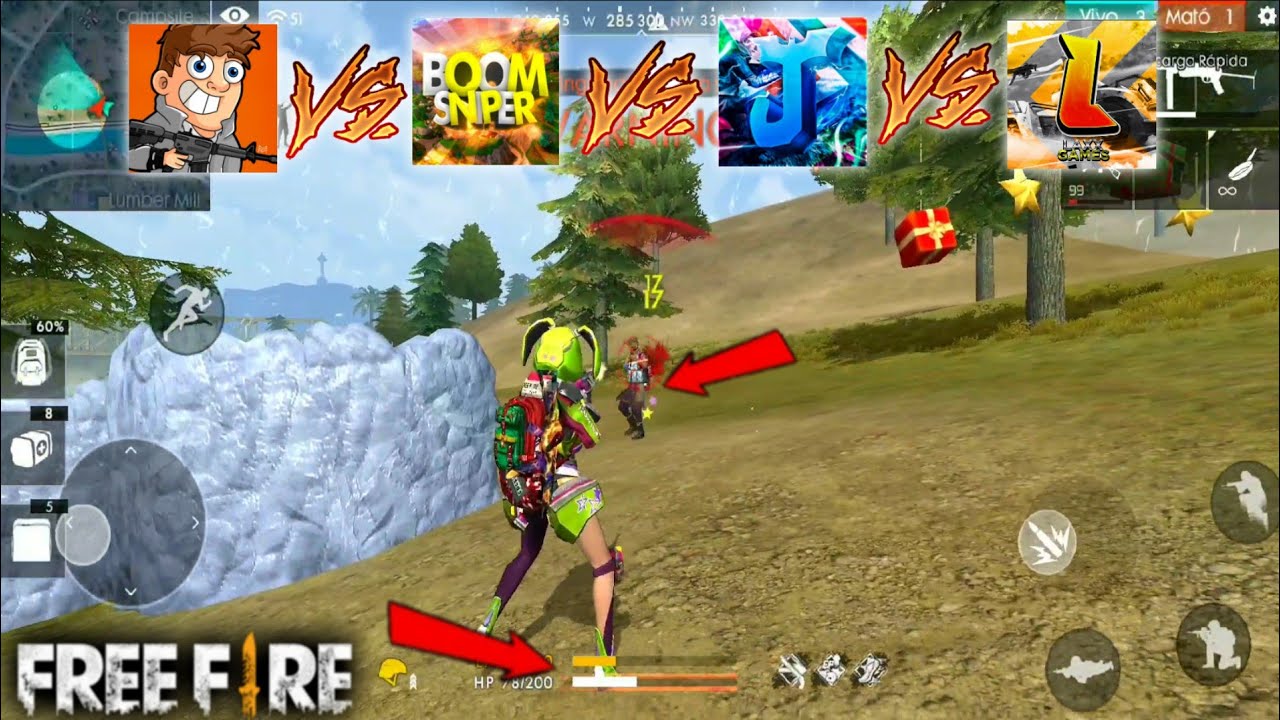 NOS ENFRENTAMOS DE LA MANERA MAS EPICA Y DIFÍCIL EN FREE FIRE c/ BoomSniper LaxxGames y Mofers1Games