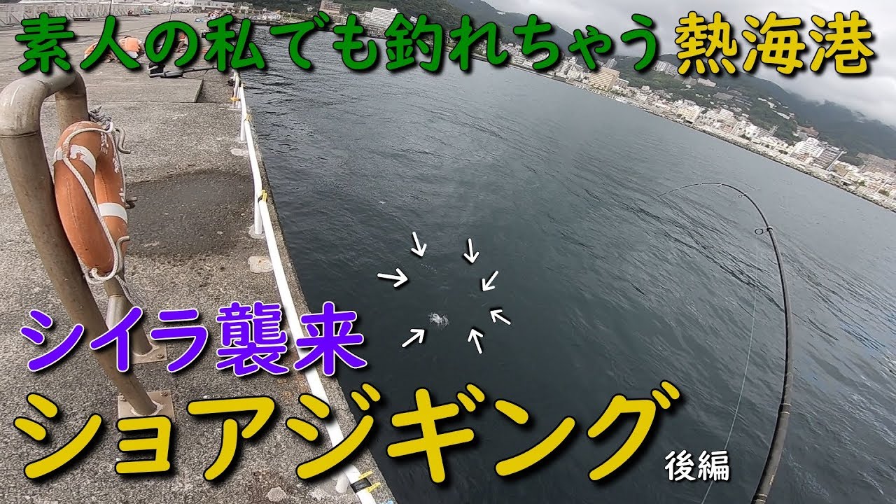 熱海港海釣り施設でライトショアジギング シイラ ショゴ カンパチ カマス 後編 MANCING MANIA JAPAN