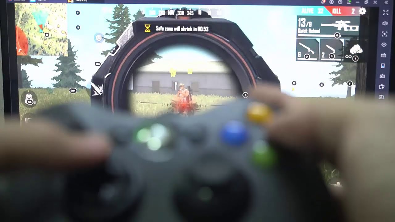 Bluestacks Tutorial | Play FREE FIRE on PC with Xbox 360 controller
