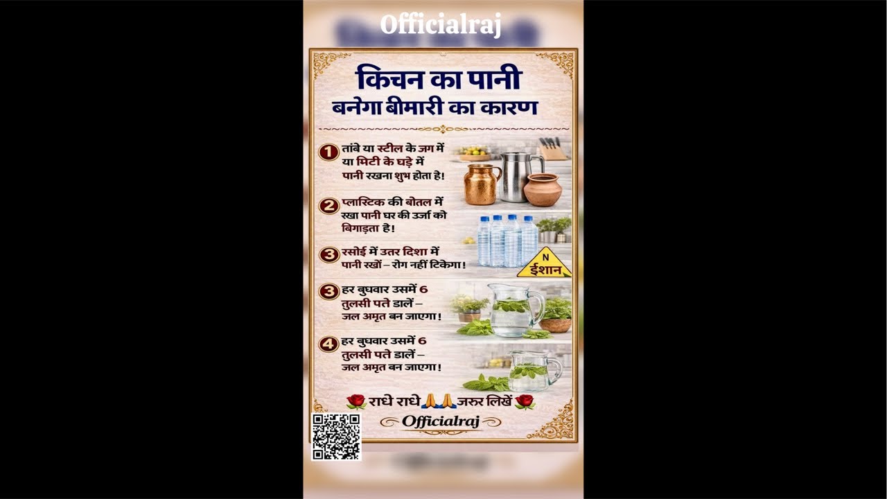 🫵किचन का पानी बनेगा बीमारी का कारण Officialraj live