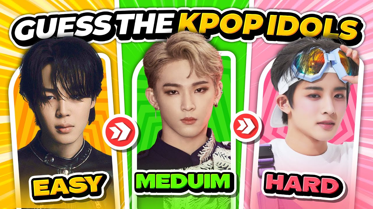 HOW MANY KPOP IDOLS CAN YOU NAME? (EASY-HARD) 👨‍🦱 👩‍🦰 | KPOP QUIZ 🎮