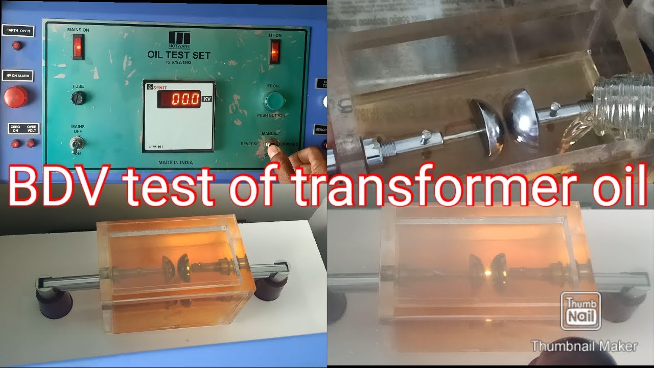 BDV test of transformer oil in hindi