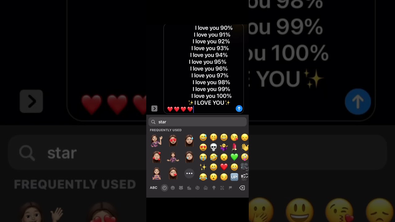 I love you 100% trend #love #message #hack #live #subscribe