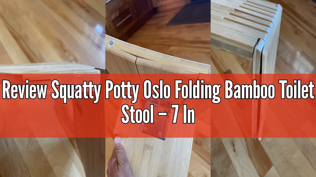 Recensione del Squatty Potty Oslo Pieghevole Bamb&ugrave; Bagno Gabinetto Sgabello, 7-Pollice Altezza, Marr