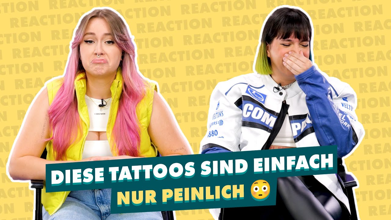 Diese Tattoos sind einfach nur peinlich 🥴 Hanna Batka und Irys Reaction  | WISSTIHRNOCH?