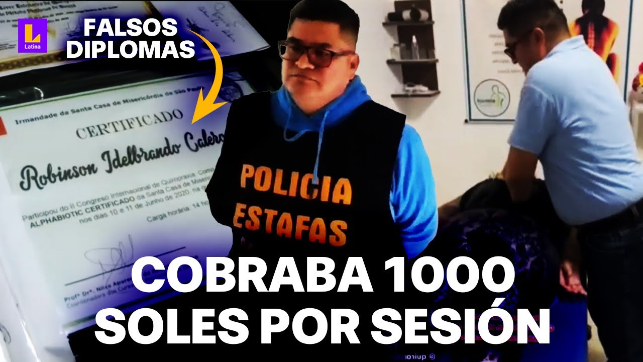 Falso quiropráctico cobraba más de mil soles por sesión: 