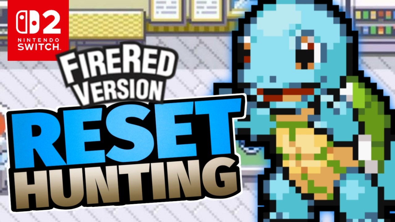 ✨ Shiny Hunting SQUIRTLE in Pokemon Fire Red I wont quit till i get it!  (Switch 2)