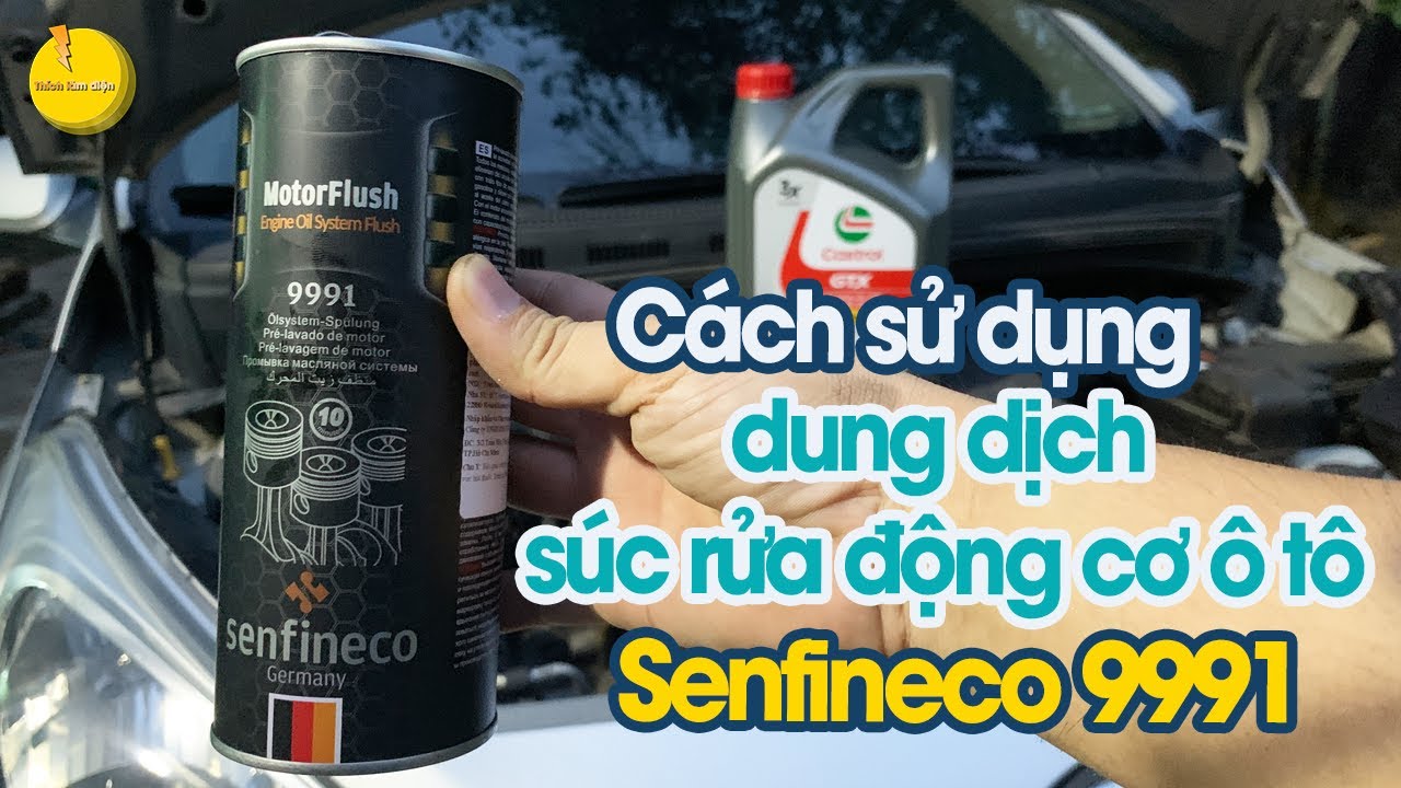 How to use Senfineco 9991 car engine cleaning solution
