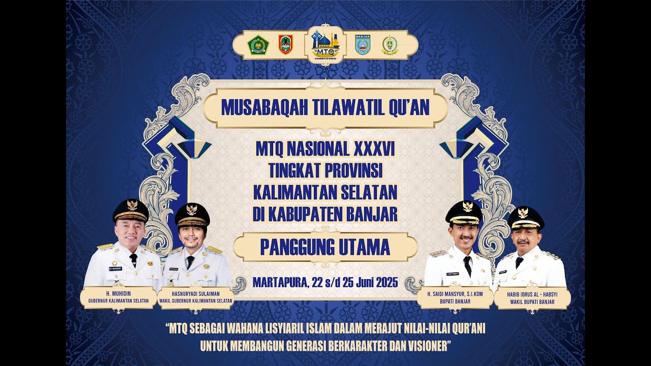 LIVE - Final MTQ Gol Dewasa & Remaja | Alun - Alun Ratu Zalecha Martapura
