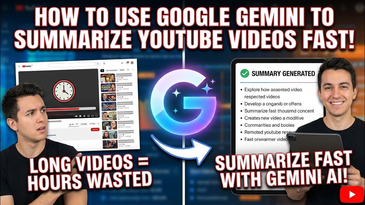 How to Use Google Gemini to Summarize YouTube Videos Fast!| Gemini Update 2026|KeshavTechy 