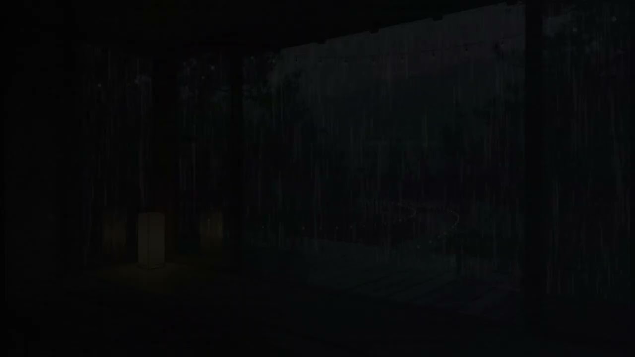 Rain Sounds in a Dark Bedroom | Relaxing Rain for Anxiety & Sleep (No Ads)