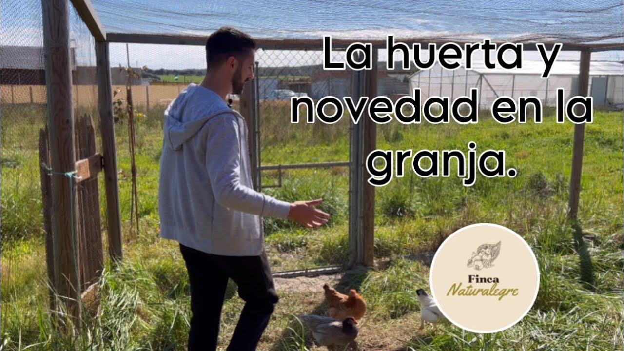 La huerta y novedad en la granja.