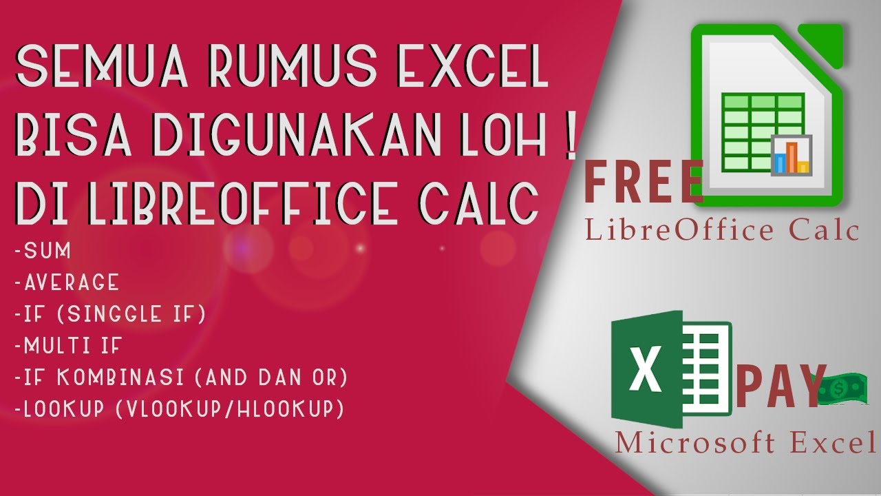 cara menggunakan rumus excel di libreoffice calc