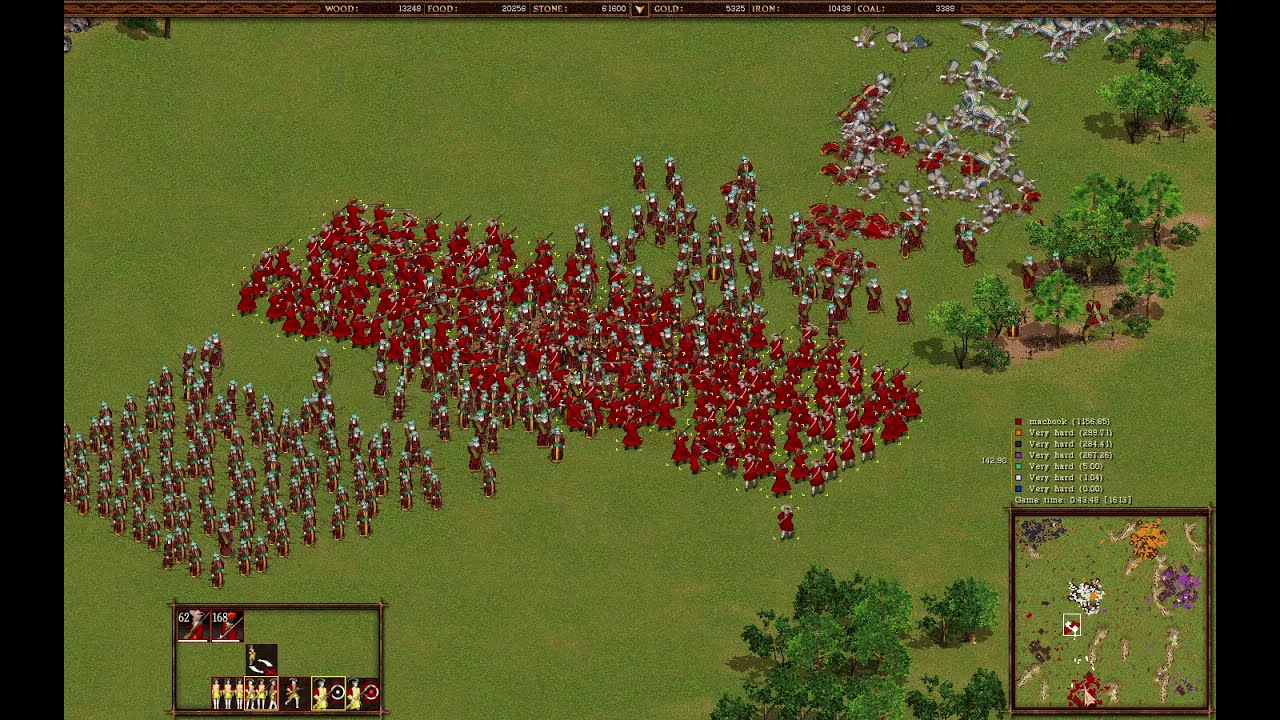 Cossacks 1v6 very hard AI (small map)