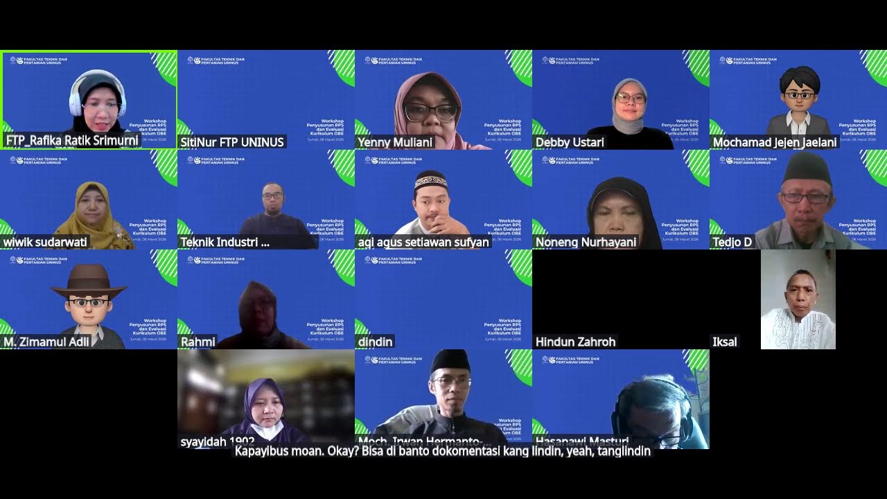 Workshop Penyusunan RPS dan Evaluas Kurikulum OBE