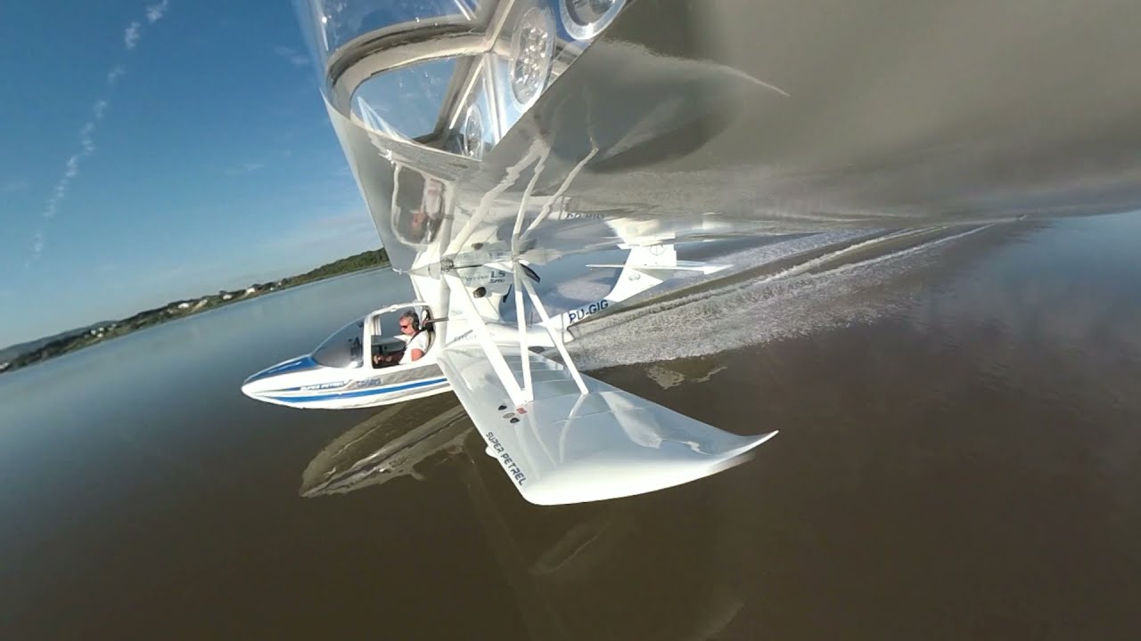 Voo sem porta, Seaplane Super Petrel.