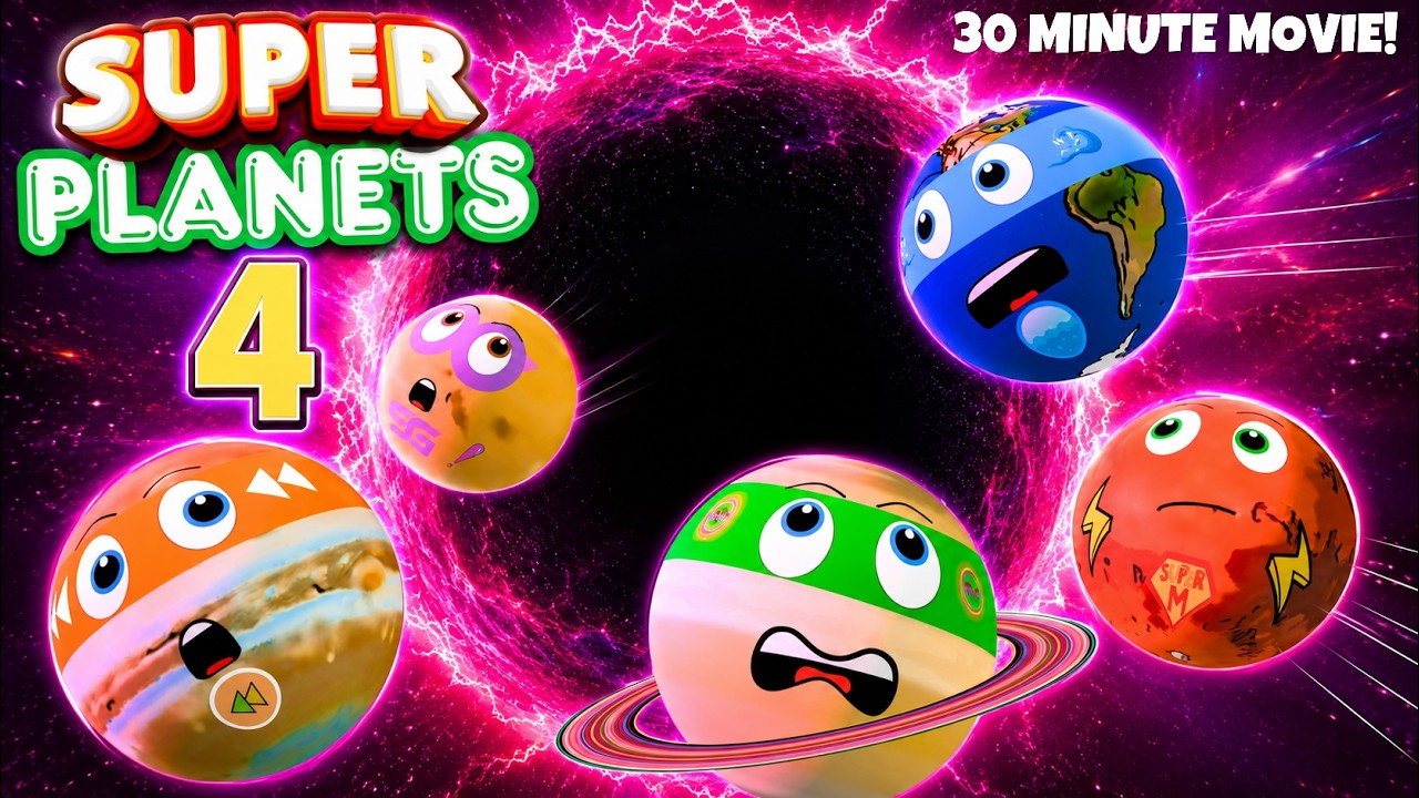 PLANETS vs VOIDMASTER! (Superplanets 4 — FULL MOVIE) 🚀 Epic 30 Min Space Adventure for Kids