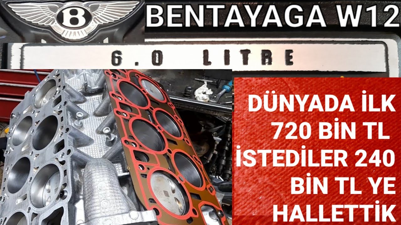 bentley bentayga w12 timing (açıklama yı okuyun) bentley motor toplama ve sente