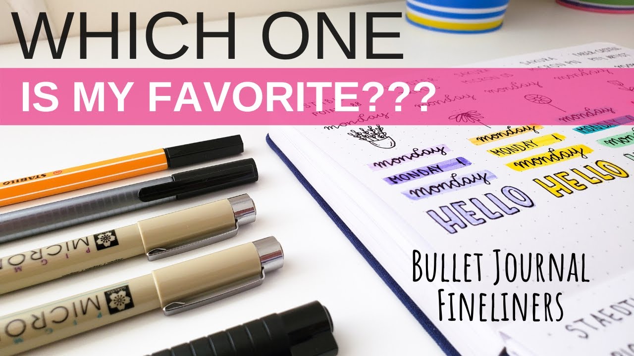 My Favorite Bullet Journal Fineliners | Bullet Journal Stationery