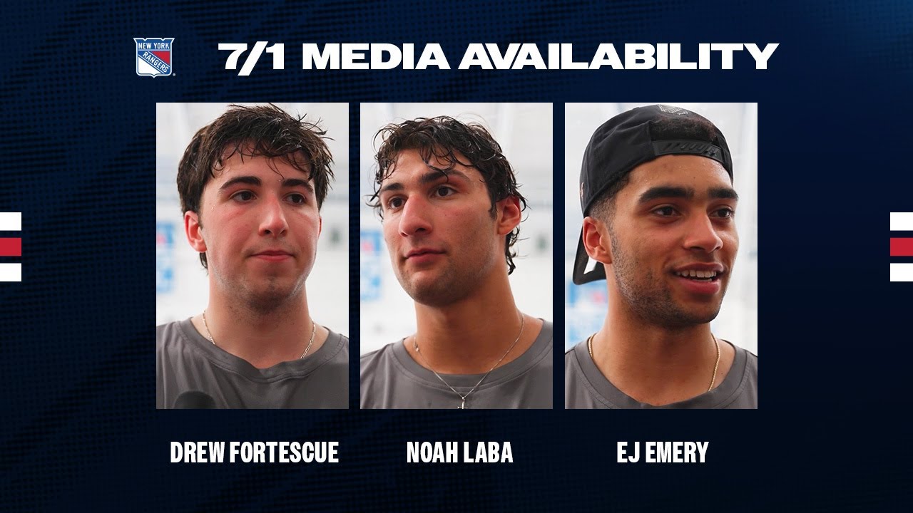 NYR Development Camp: Fortescue, Laba, Emery Media Availability | July 1, 2025