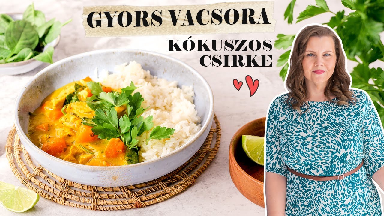 Gyors vacsora ötlet: Kókuszos, citromos csirkemell recept